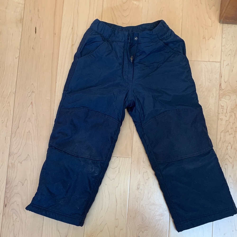 L.L. Bean Kids Navy Blue Insulated Snow Pants sz 5-6